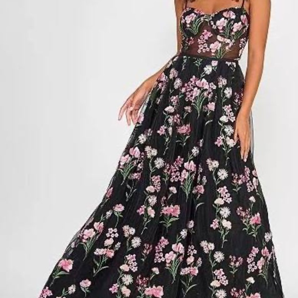 City Studio Junior Floral Dress Size 15/16 - Picture 1 of 8